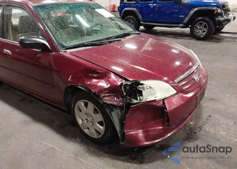 2003 Honda Civic Ex z USA, uszkodzony, nr VIN 2HGES26773H550457